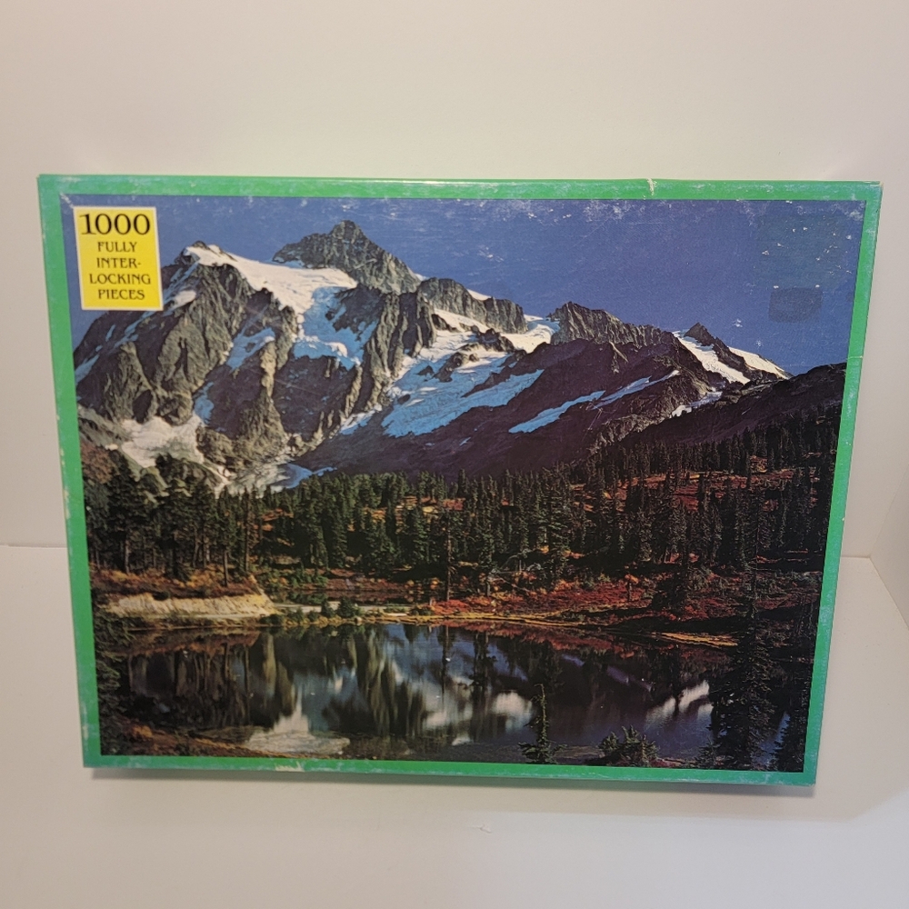Rainbow Works 1000 Piece Jigsaw Puzzle "Mount Shuksan " 21.5" x 27.5" Sealed USA